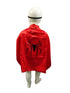 The Red & Blue Superhero Cape Kids Fancy Dress Costume